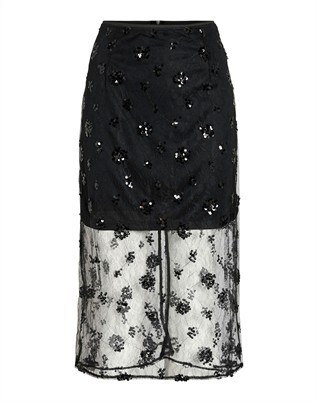 VIAda Midi Nederdel - Black Beauty